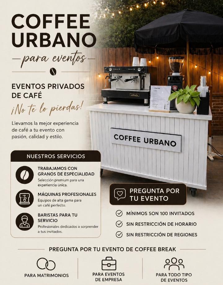 SERVICIOS DE CAFE PARA EVENTOS