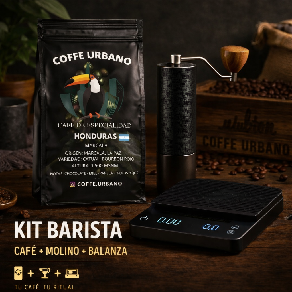 Café de Especialidad+Molino manual + Balanza